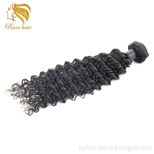 Lsy Wholesale Free Part/Middle Part/3Part Bundle Deals 3bundles With Lace Closure Deep Wave